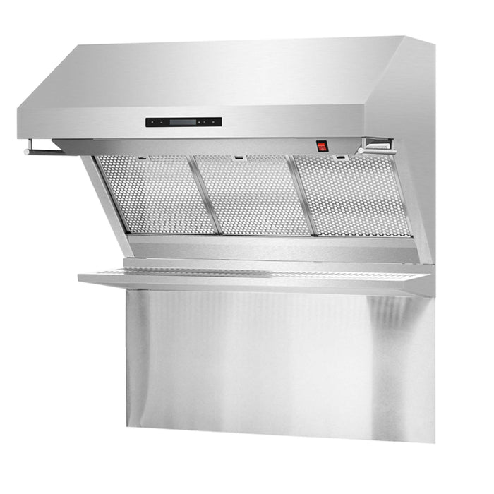 FORNO Savona - 36" Wall Mount Range Hood with Hybrid Stainless Filters & Back Splash, FRHWM5029-36HB