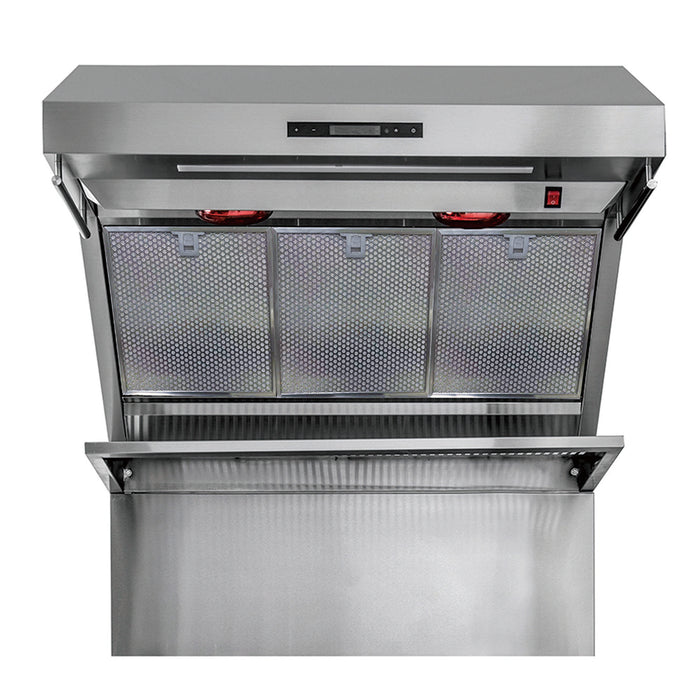 FORNO Savona - 36" Wall Mount Range Hood with Hybrid Stainless Filters & Back Splash, FRHWM5029-36HB