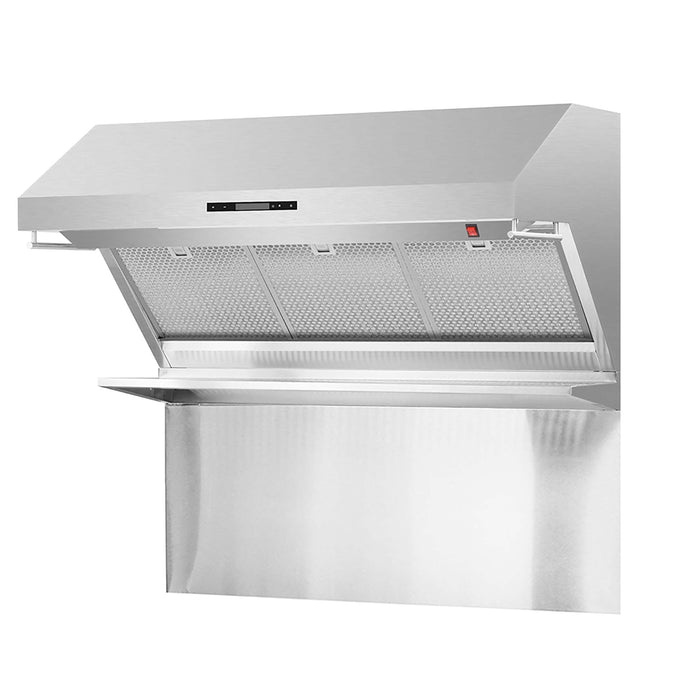 FORNO Premium 3-Piece Bundle -48" Dual Fuel Range, Wall Mount Range Hood, 60" Refrigerator, FBDL-017-02US