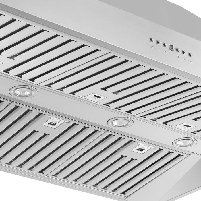FORNO Orvieto 48" 1,200 CFM Wall Mount Range Hood in Stainless Steel-  FRHWM5094-48
