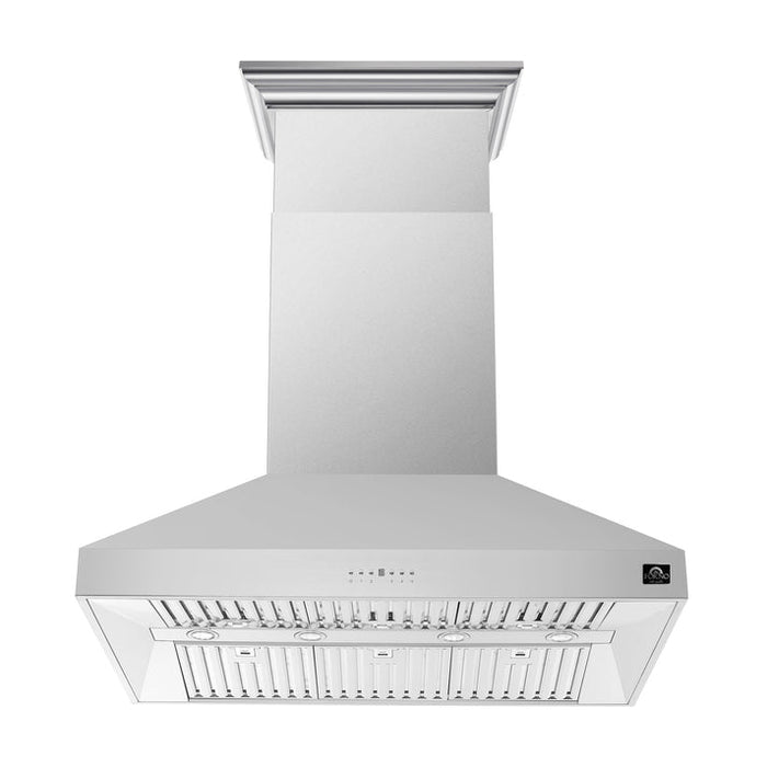 FORNO Orvieto 48" 1,200 CFM Wall Mount Range Hood in Stainless Steel-  FRHWM5094-48