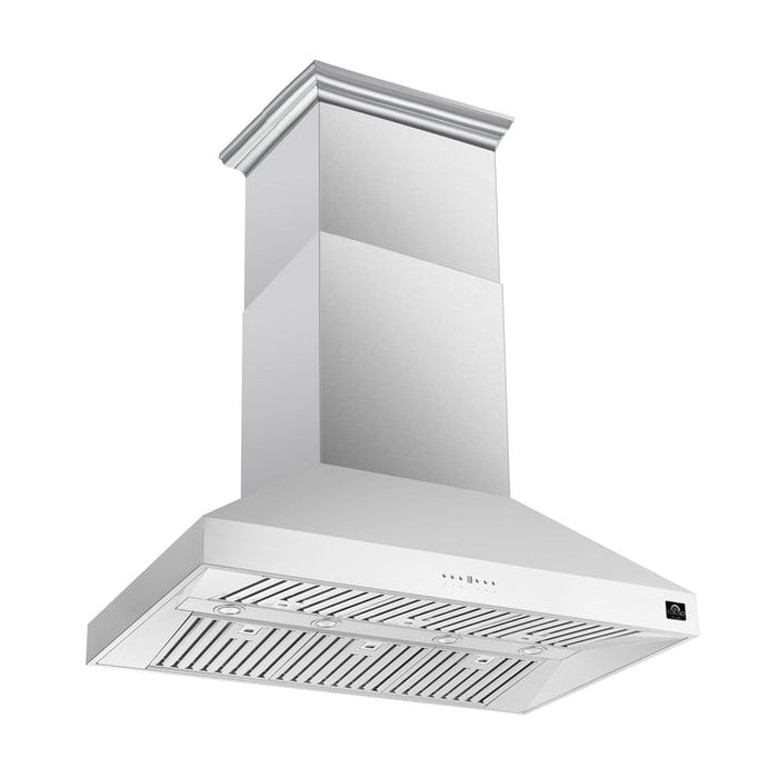FORNO Orvieto 48" 1,200 CFM Wall Mount Range Hood in Stainless Steel-  FRHWM5094-48