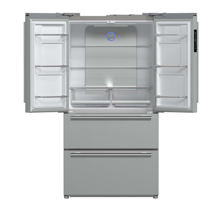 FORNO Premium 2-Piece Kitchen Bundle -30" Gas Range with Griddle and 36" Refrigerator with Ice Maker, FBDL-020-02-US