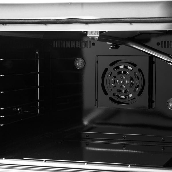 FORNO Galiano 48" 6.58 cu. ft. Gas Range with 8 Sealed Burners and Griddle in White with Antique Brass Accents, FFSGS6244-48WHT