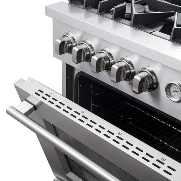 Giovanni 30-inch Gas Range Stainless Steel, 5 Burners 67,000 BTU, 4.32 cu.ft. Convection Oven, FFSGS6274-30