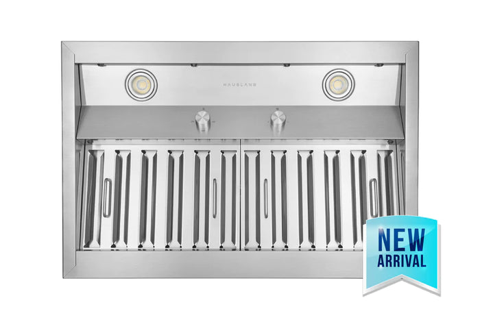 Hauslane 42-Inch 500 CFM Convertible Built-In Insert Range Hood 18.5-Inch Deep- Stainless Steel, IN-R200SS-42
