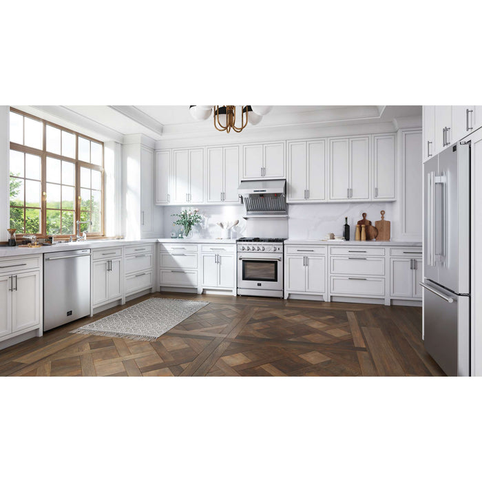 Forno Pozzo 24" Stainless-Steel Tall-tub, Top Control, SS Dishwasher, FDWBI8067-24S