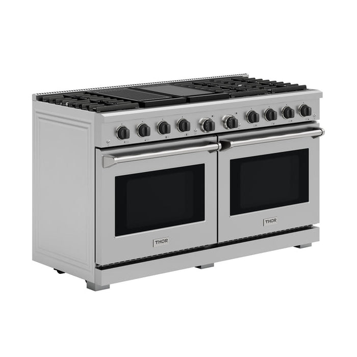 THOR Kitchen 60" 9.6 cu. ft. Professional Propane Gas Range with 8 Burners - LRG60ELP