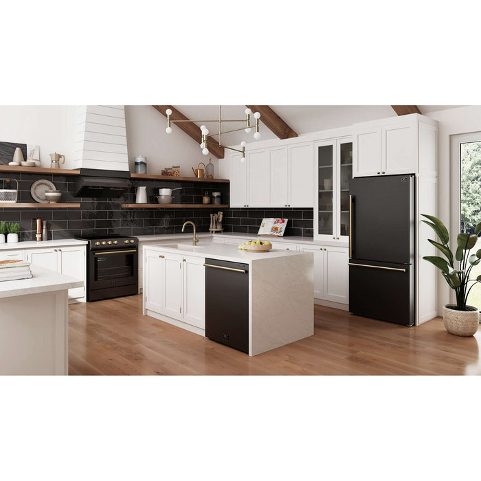 Forno Pozzo 24 " Built-In Tall Tub, Top Control,  Dishwasher, 49 dBA, Soil-Sensing Capable, ENERGY STAR, FDWBI8067-24BLK