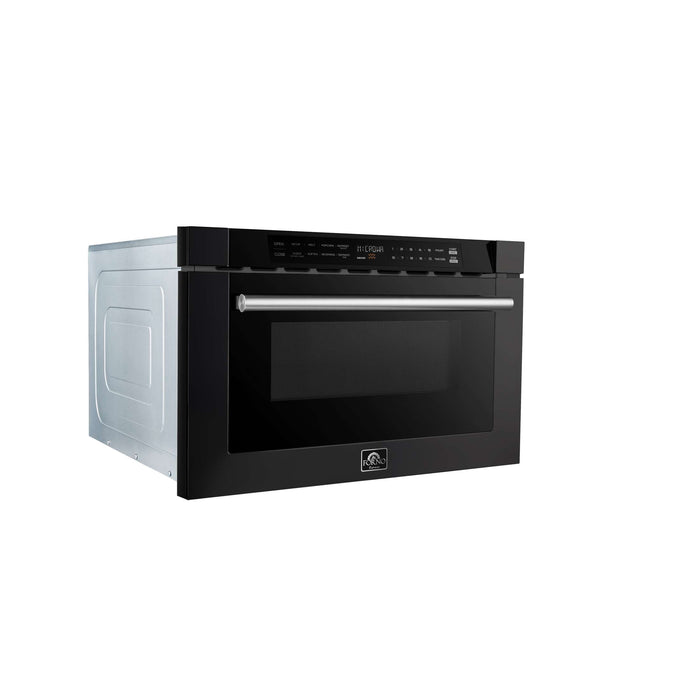 Forno Espresso Capoliveri 24" Microwave Drawer in Black, FMWDR3000-24BLK