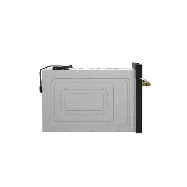 FORNO Espresso Capoliveri 30" 1.2 cu. ft. Built-In Microwave Drawer in Black with Antique Brass Handles- FMWDR3000-30BLK