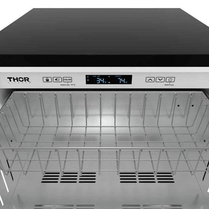 Gordon Ramsay by THOR Kitchen 24" Refrigerator Drawer in Stainless Steel - RF24U