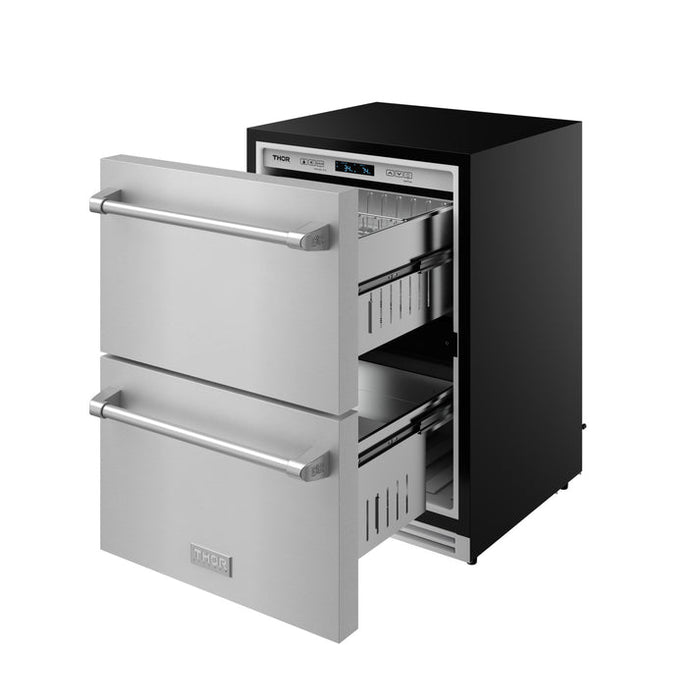 Gordon Ramsay by THOR Kitchen 24" Refrigerator Drawer in Stainless Steel - RF24U