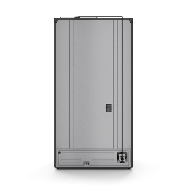 Gordon Ramsay by THOR Kitchen 36" 20.3 cu. ft. French Door Counter Depth Refrigerator with Ice Maker in Matte Black with Rose Gold Accents, RF3621CTD00-RSG