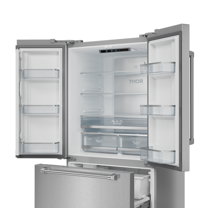 Gordon Ramsay by THOR Kitchen 36 in. French Door Counter Depth Refrige ...