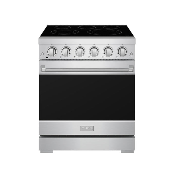 Gordon Ramsay by THOR Kitchen 30 Inch Professional Electric Range, 5 Element, Convection Oven in Stainless Steel - RSE30P
