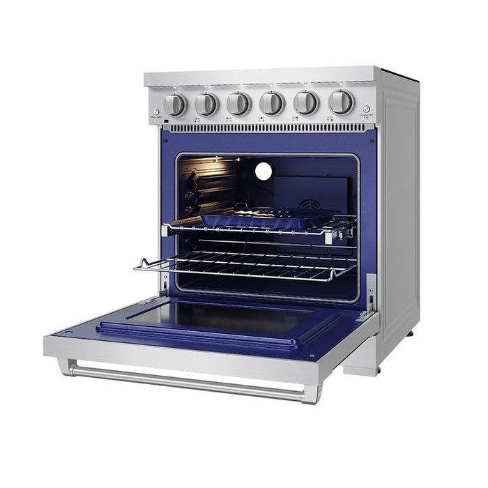 Gordon Ramsay by THOR Kitchen 30 Inch Professional Electric Range, 5 Element, Convection Oven in Stainless Steel - RSE30P