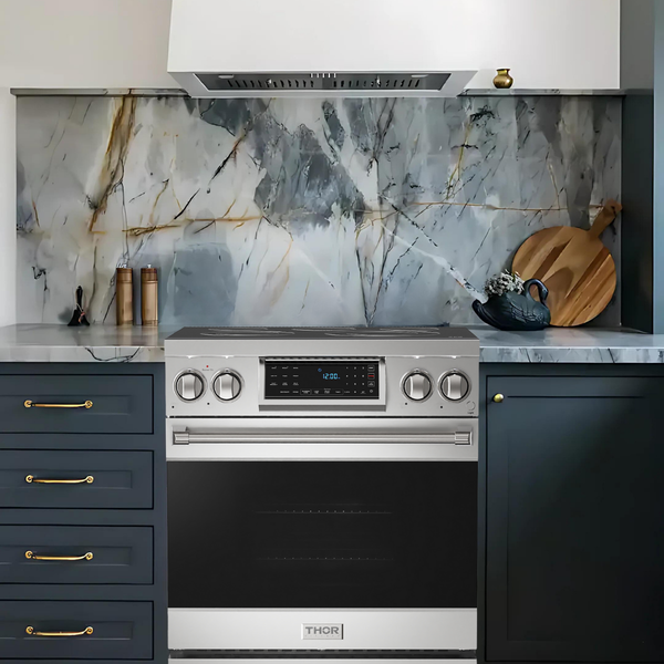 Gordon Ramsay by THOR Kitchen 30 in. Professional Electric Range with Tilt Panel Touch Control in Stainless Steel- RSE30