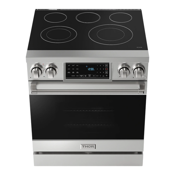 Thor Kitchen Gordon Ramsay Series 30 in. Professional Electric Range with Tilt Panel Touch Control in Stainless Steel, RSE30
