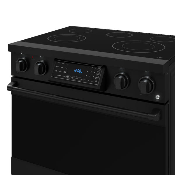 Thor Kitchen Gordon Ramsay Series 36 in. Professional Electric Range with Tilt Panel Touch Control in Black, RSE36B