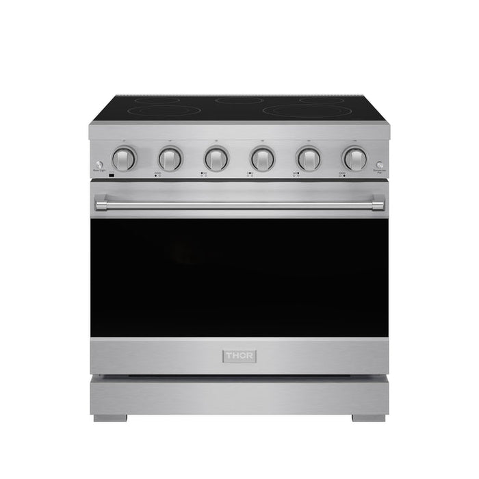 Gordon Ramsay by THOR Kitchen 36" 6 cu. ft. Professional Electric Range with 5 Burners in Stainless Steel - RSE36P