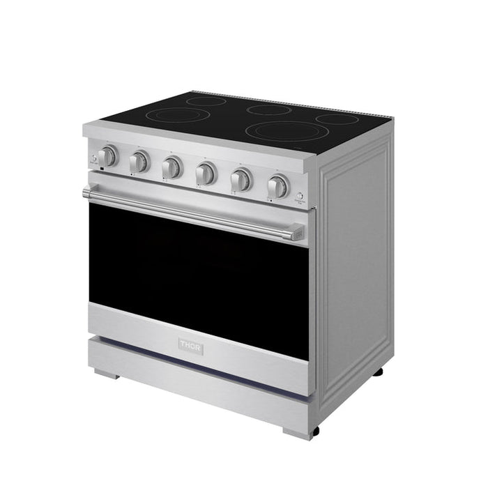 Gordon Ramsay by THOR Kitchen 36" 6 cu. ft. Professional Electric Range with 5 Burners in Stainless Steel - RSE36P