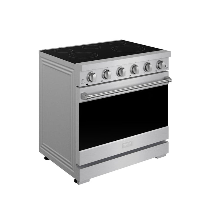 Gordon Ramsay by THOR Kitchen 36" 6 cu. ft. Professional Electric Range with 5 Burners in Stainless Steel - RSE36P