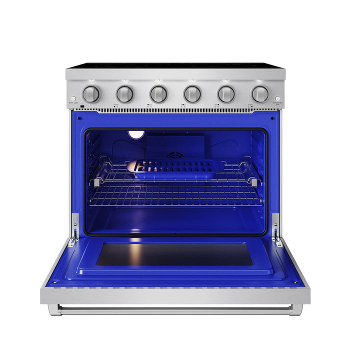 Gordon Ramsay by THOR Kitchen 36" 6 cu. ft. Professional Electric Range with 5 Burners in Stainless Steel - RSE36P