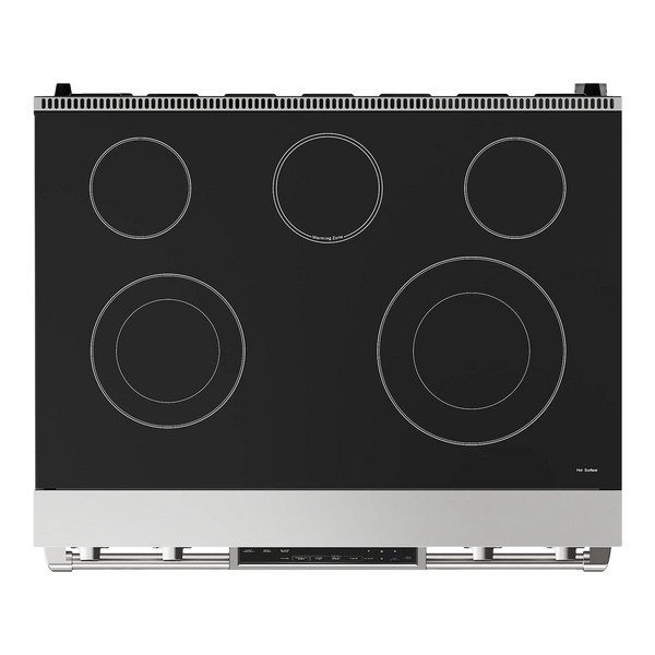 Thor Kitchen Gordon Ramsay Series 36 in. Professional Electric Range with Tilt Panel Touch Control in Stainless Steel, RSE36