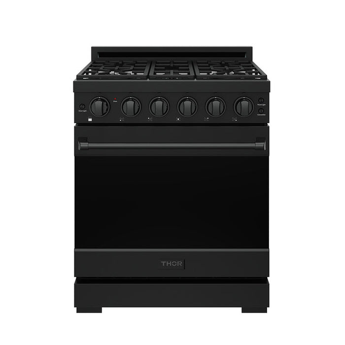 Gordon Ramsay by THOR Kitchen 30" 4.55 cu. ft. Propane Gas Range in Black - RSG30PBLP