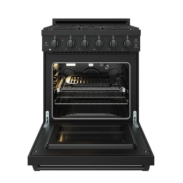 Gordon Ramsay by THOR Kitchen 30" 4.55 cu. ft. Gas Range in Black - RSG30PB