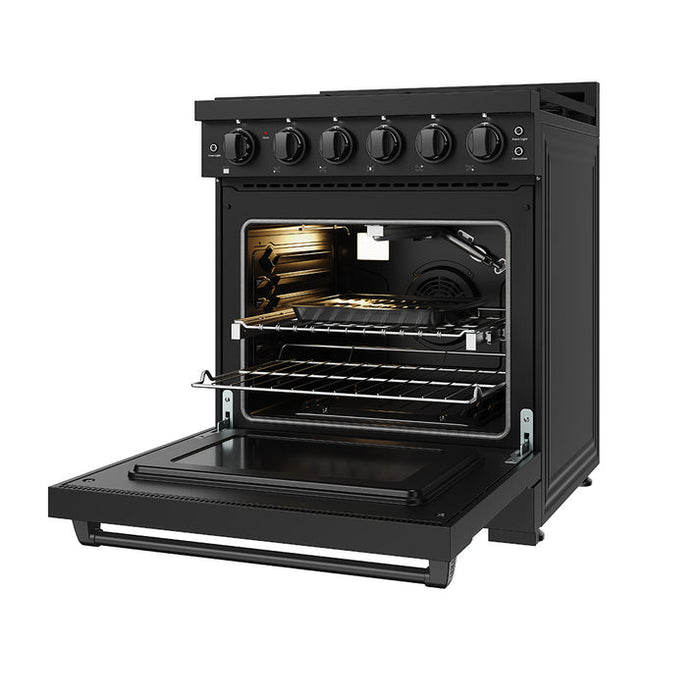 Gordon Ramsay by THOR Kitchen 30" 4.55 cu. ft. Gas Range in Black - RSG30PB