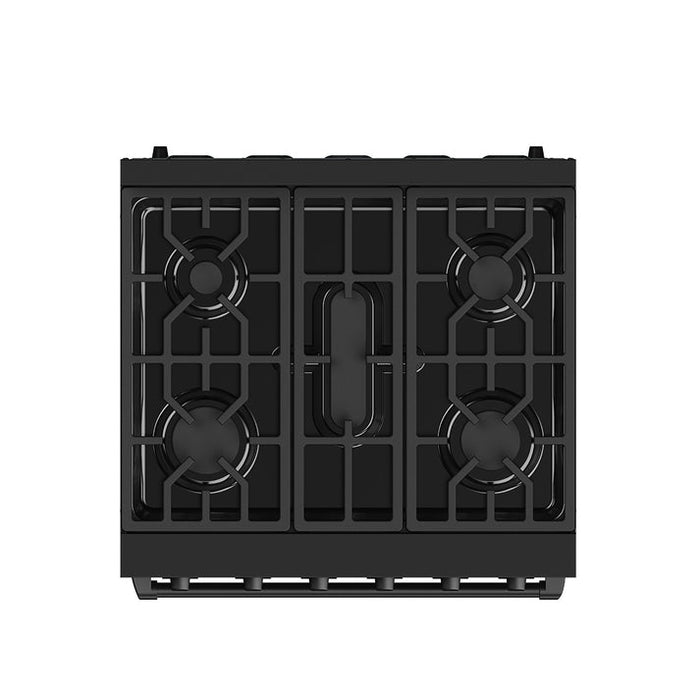 Gordon Ramsay by THOR Kitchen 30" 4.55 cu. ft. Propane Gas Range in Black - RSG30PBLP
