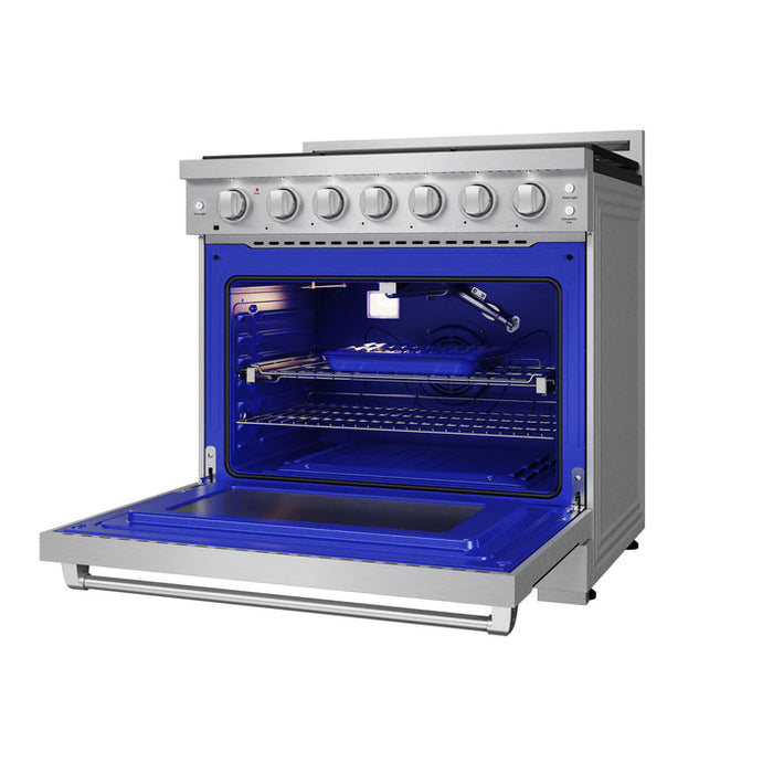 Gordon Ramsay by THOR Kitchen 36" 6 cu. ft. Professional Natural Gas Range with 6 Sealed Burners in Stainless Steel - RSG36P