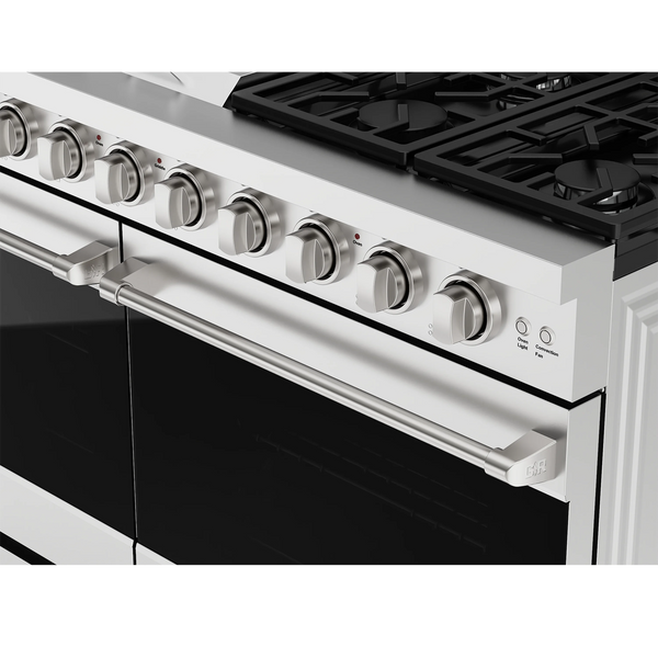 Thor Kitchen Gordon Ramsay Series 48 in. Professional Gas Range with Double Oven in Stainless Steel, RSG48E