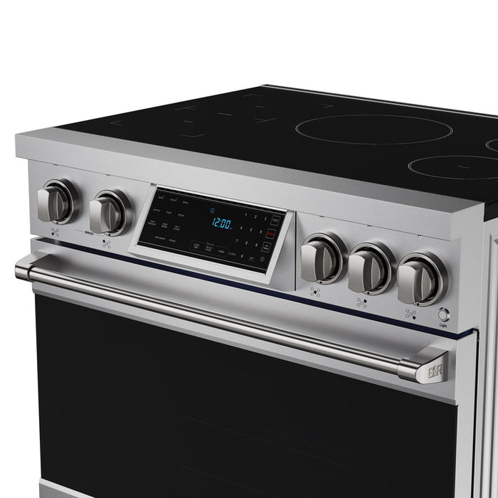 Gordon Ramsay by THOR Kitchen 36" 6 cu. ft. Professional Smooth Glass Top Induction Range with Tilt Panel Touch Control, Self-Clean and Air Fry in Stainless Steel - RSI36