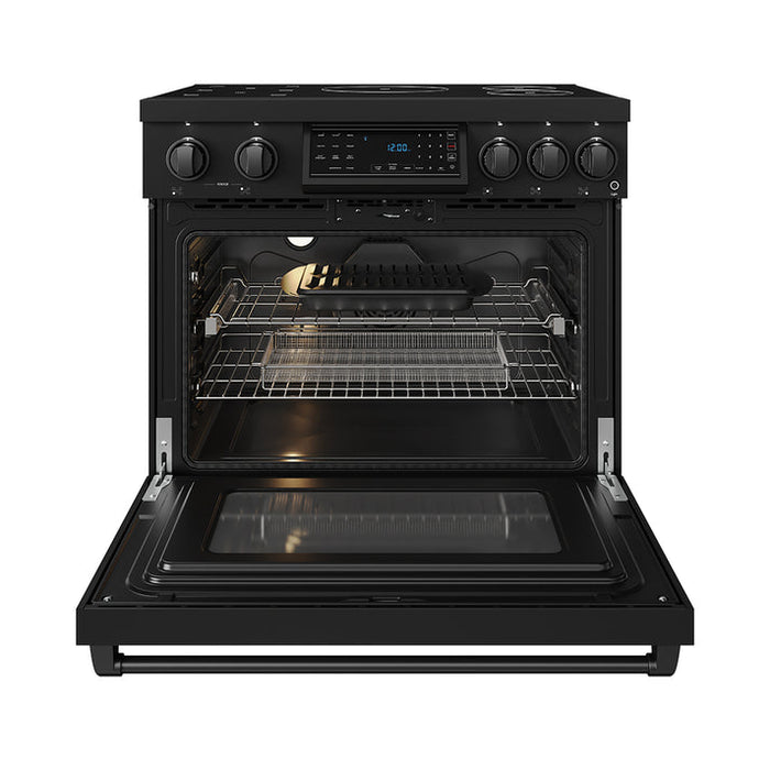 Gordon Ramsay by THOR Kitchen 36" Induction Range in Matte Black, Self-Clean and Air Fry - RSI36B
