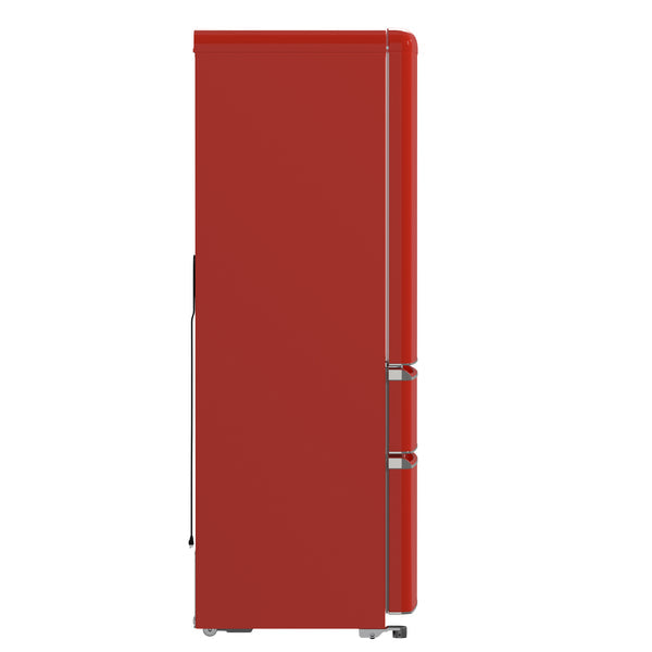 Forno Luigi 18 cu.ft. French Door Refrigerator Red, Handle-Free Design, FFFFD1791-33RED