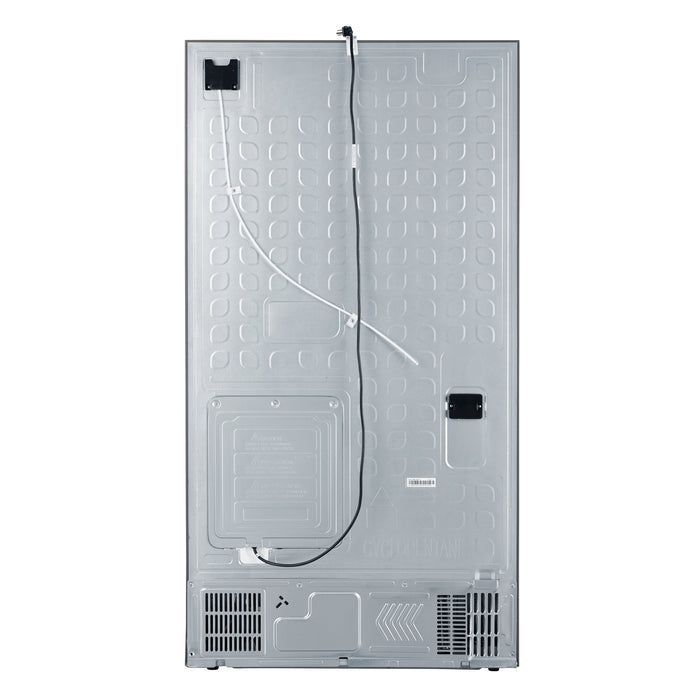 FORNO Aosta 36" 22.4 cu. ft. Refrigerator with External Water Dispenser, Automatic Ice Maker- FFFFD1866-36SB