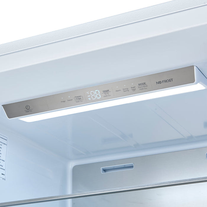 FORNO Maderno 32" 13.6 cu.ft. Left Swing Built-In Convertible Refrigerator/Freezer in White with Antique Brass Handle and Grill Trim- FFFFD1722-32LSG-WHT