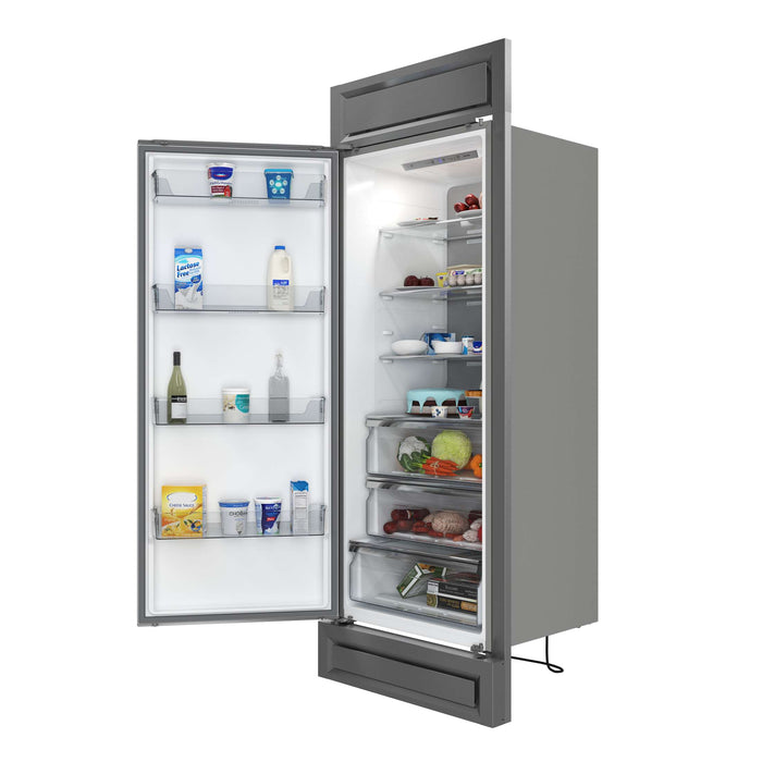 Forno Maderno 28" Built-In Convertible Refrigerator, 13.6 cu.ft. Right Swing with Decorative Grill - 32" Wide, FFFFD1722-32LS