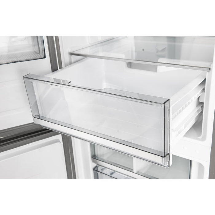 FORNO Custodia 46.8" 20.6 cu. ft. Refrigerator with Bottom Freezer and Ice Maker in Stainless Steel-  FFFFD1766-48S