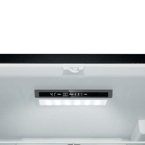 FORNO Rivello 36" French Door Standard Depth Refrigerator with Water and Ice Dispenser in Black with Antique Brass Accents- FFFFD1783-36BLK