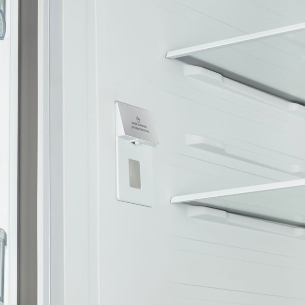 FORNO Rivello 36" French Door Standard Depth Refrigerator with Water and Ice Dispenser in Black with Antique Brass Accents- FFFFD1783-36BLK