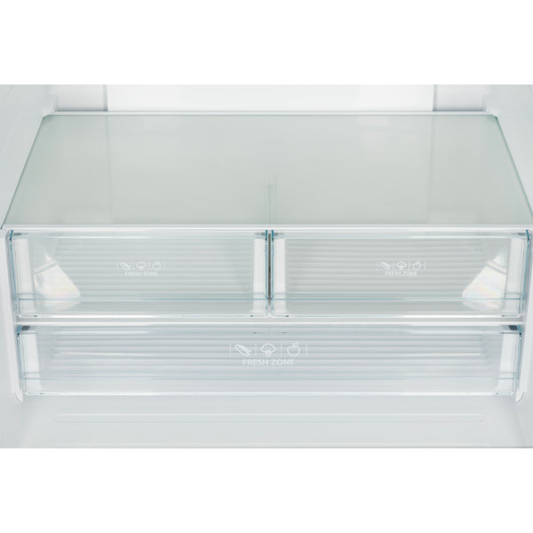 FORNO Rivello 36" French Door Standard Depth Refrigerator with Water and Ice Dispenser in Black with Antique Brass Accents- FFFFD1783-36BLK