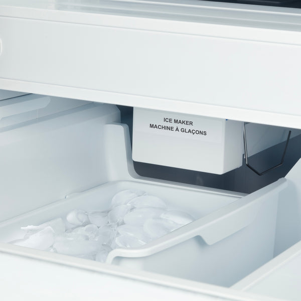 FORNO Rivello 36" French Door Standard Depth Refrigerator with Water and Ice Dispenser in Black with Antique Brass Accents- FFFFD1783-36BLK