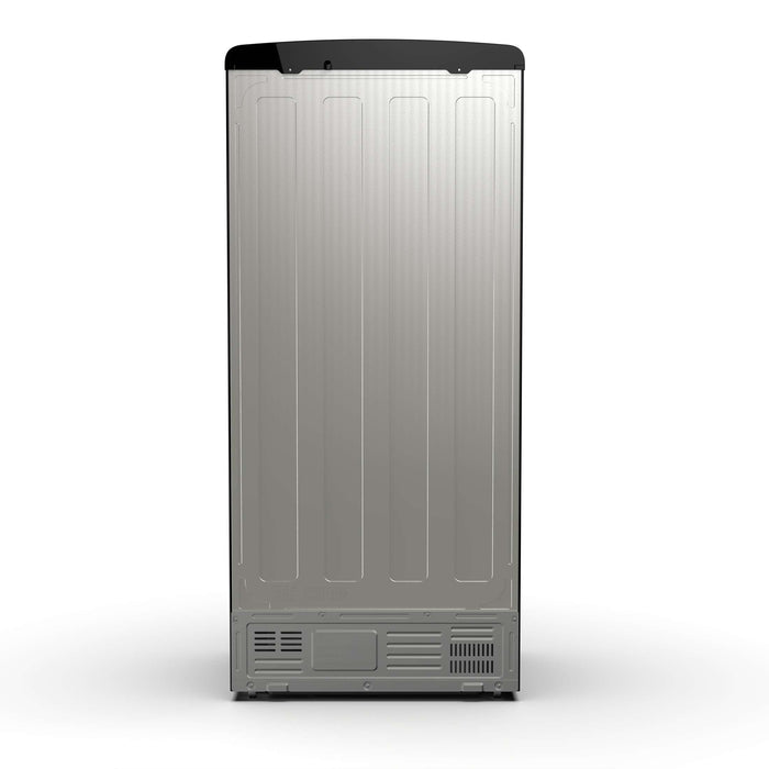 Forno Luigi 18 cu.ft. French Door Refrigerator Black, Antique Brass Handles, FFFFD1791-33BLK