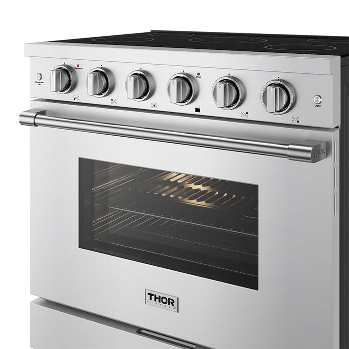 THOR Kitchen 36" Professional Electric Range in Stainless Steel - SRE3601