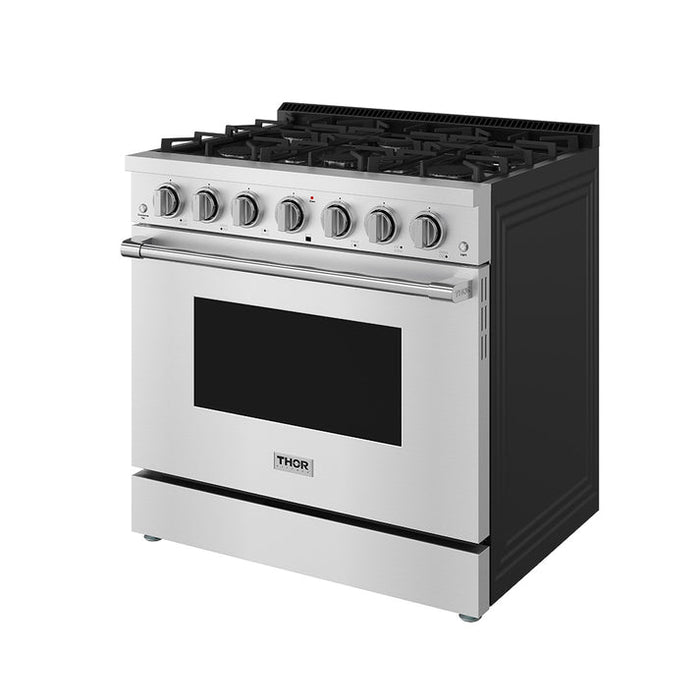 THOR Kitchen 36" Professional Gas Range in Stainless Steel - SRG3601