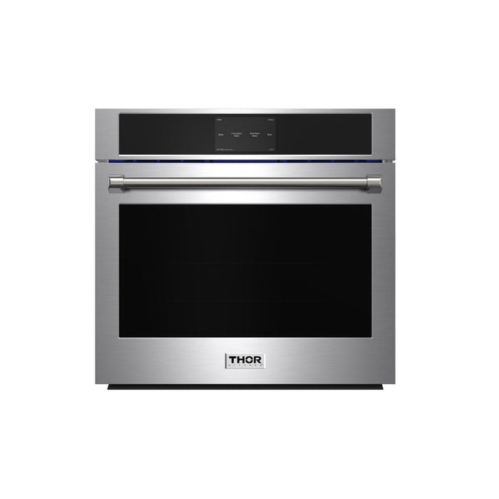 THOR Kitchen 30" 4.8 cu. ft. Professional Electric Single Wall Oven with Air Fry and Self-Clean in Stainless Steel - TEW30ES